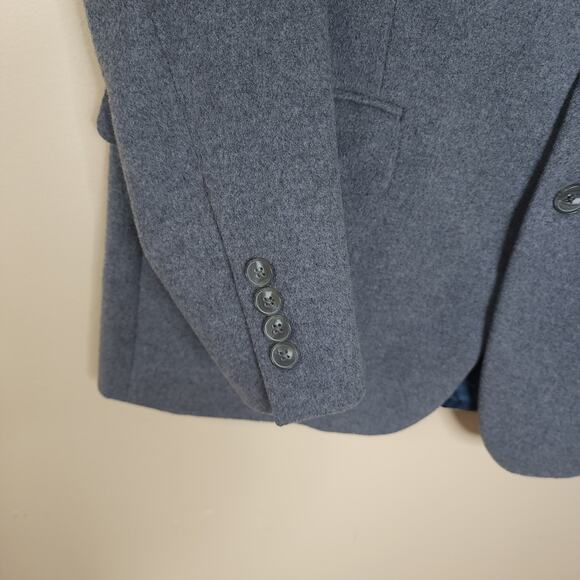 Jos. A. Banks Gray Wool/Silk Brand Two Button Blazer Size 44L - Picture 7 of 12